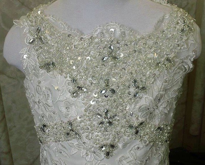 crystals sprinkled bodice